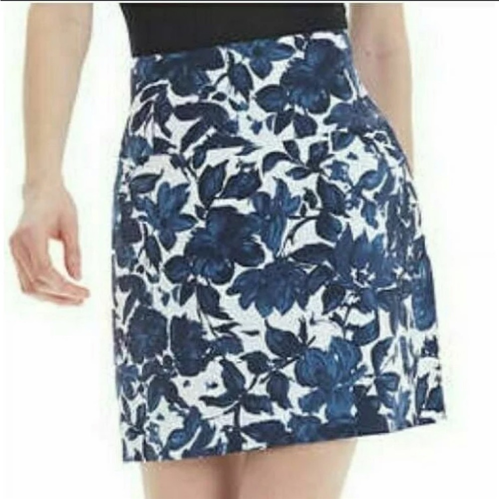 SC &CO Golf Tennis Skirt Skort Lined Shorts Blue Floral Sz S Performance Active